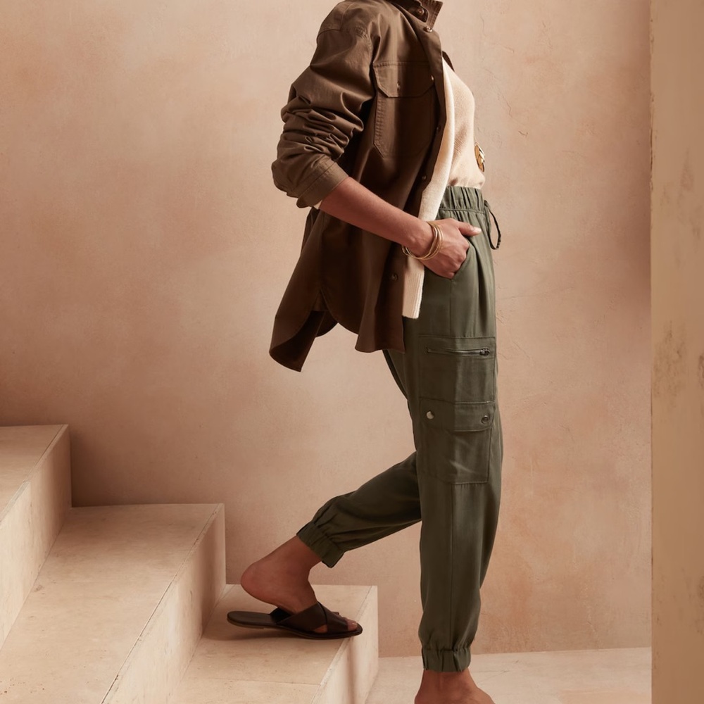 Tencel Cargo Joggers